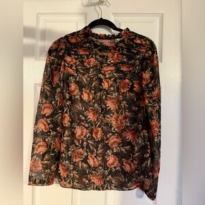 Floral Long Sleeve Women's Top